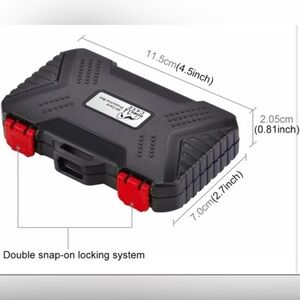 NWT black SD Card Holder Case